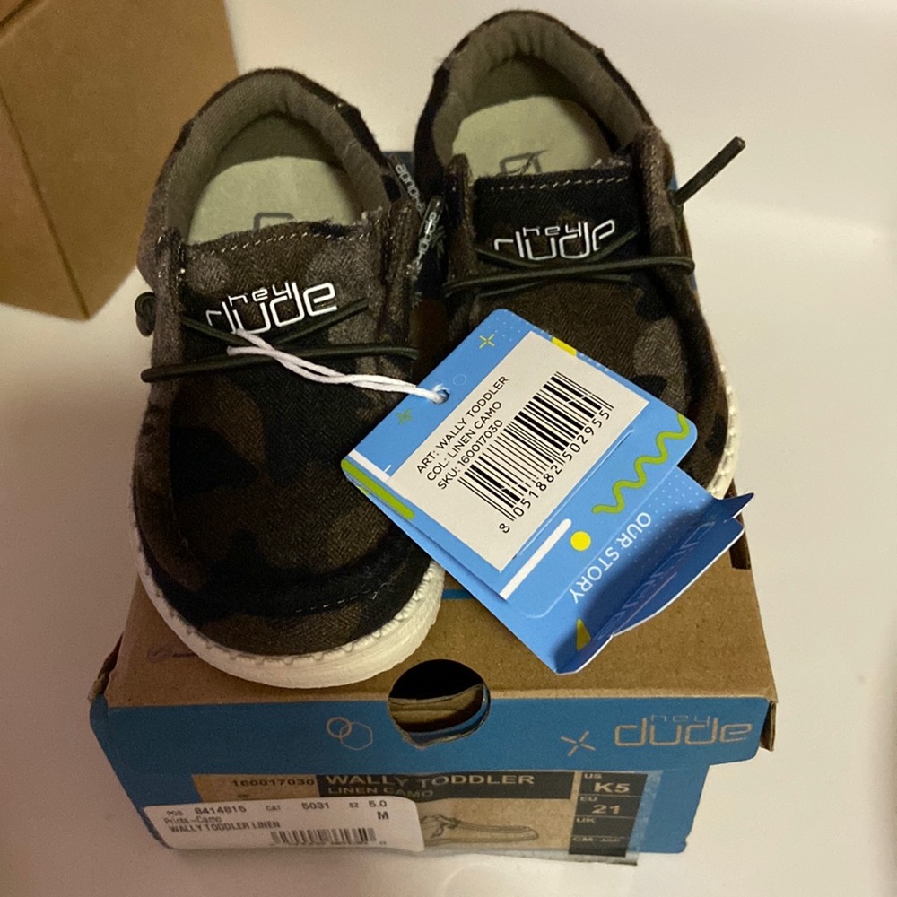 Toddler Hey Dudes 5C lined camo